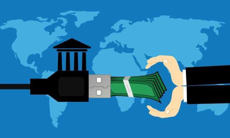 bank, wire transfer, online