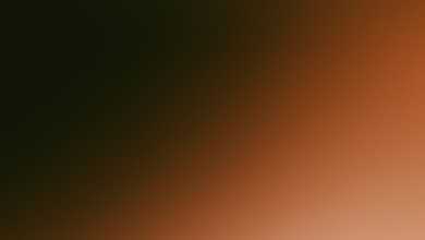 A gradient of dark green to light orange.