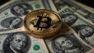 dollar, bitcoin, cryptocurrency, money, crypto, currency, coin, financial, digital, electronic, technology, business, internet, ai generated