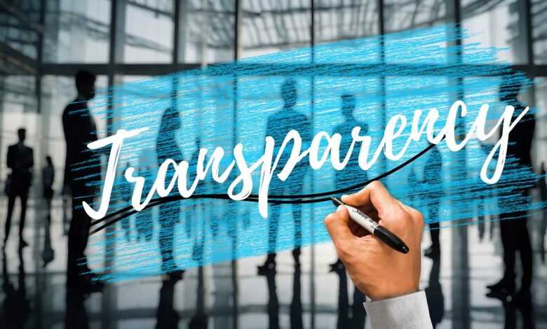 transparency, typography, write