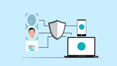 cybersecurity, security, authentication, fingerprint, facial recognition, face scan, password, login, shield, protection, data security, network security, mobile security, technology, digital security, online security, access control, privacy, data protection, internet security, secure access, cartoon