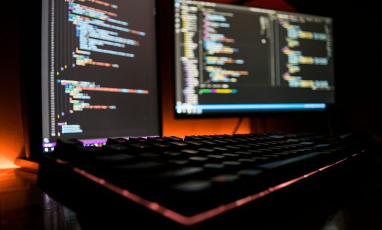 black computer keyboard