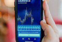 turned-on Android smartphone